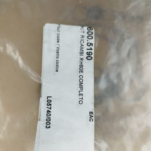 Ремкомплект впускного клапана RB60E